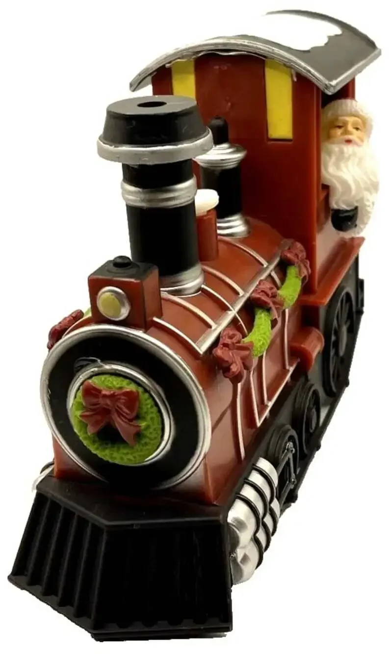Pan Asian Creations Santa Christmas Train w/ Lights, Sounds & Steam ~ FREE SHIP!